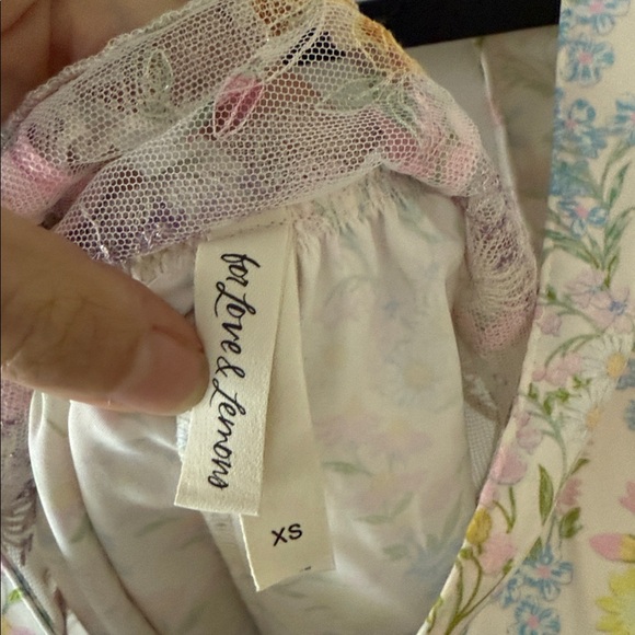 For Love & Lemons Glitter Garden Sleeve Mini Dress | XS - Picture 5 of 7